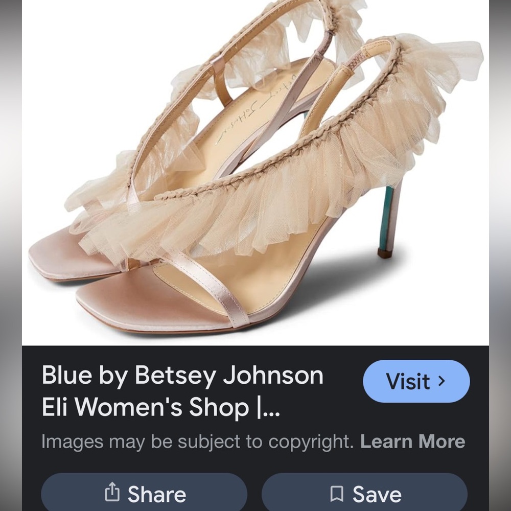 Betsey Johnson  Tulle Heels